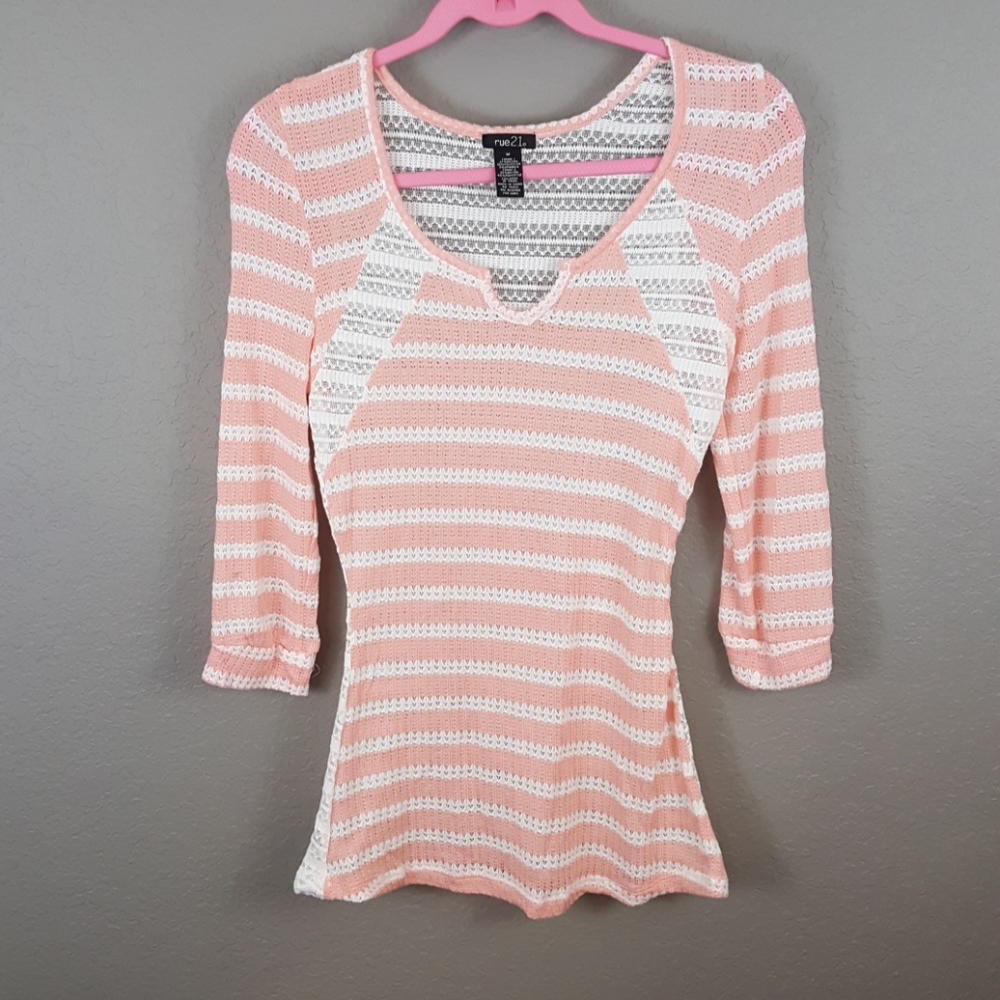 Sheer Knit Sweater Top